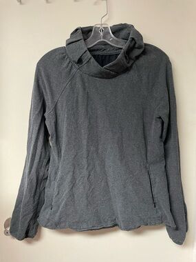 lululemon athletica Charcoal Gray Cowl Neck Pullover Size 4